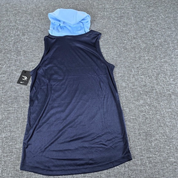 Nike Dri-FIT Kids Boys Sleeveless Hooded Tank Top Shirt Top Blue XL - Picture 2 of 5